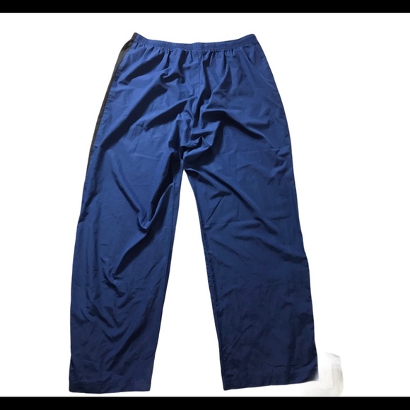 Nike Pants Nike Mens Xl Windbreaker Pants Black Blue Poshmark